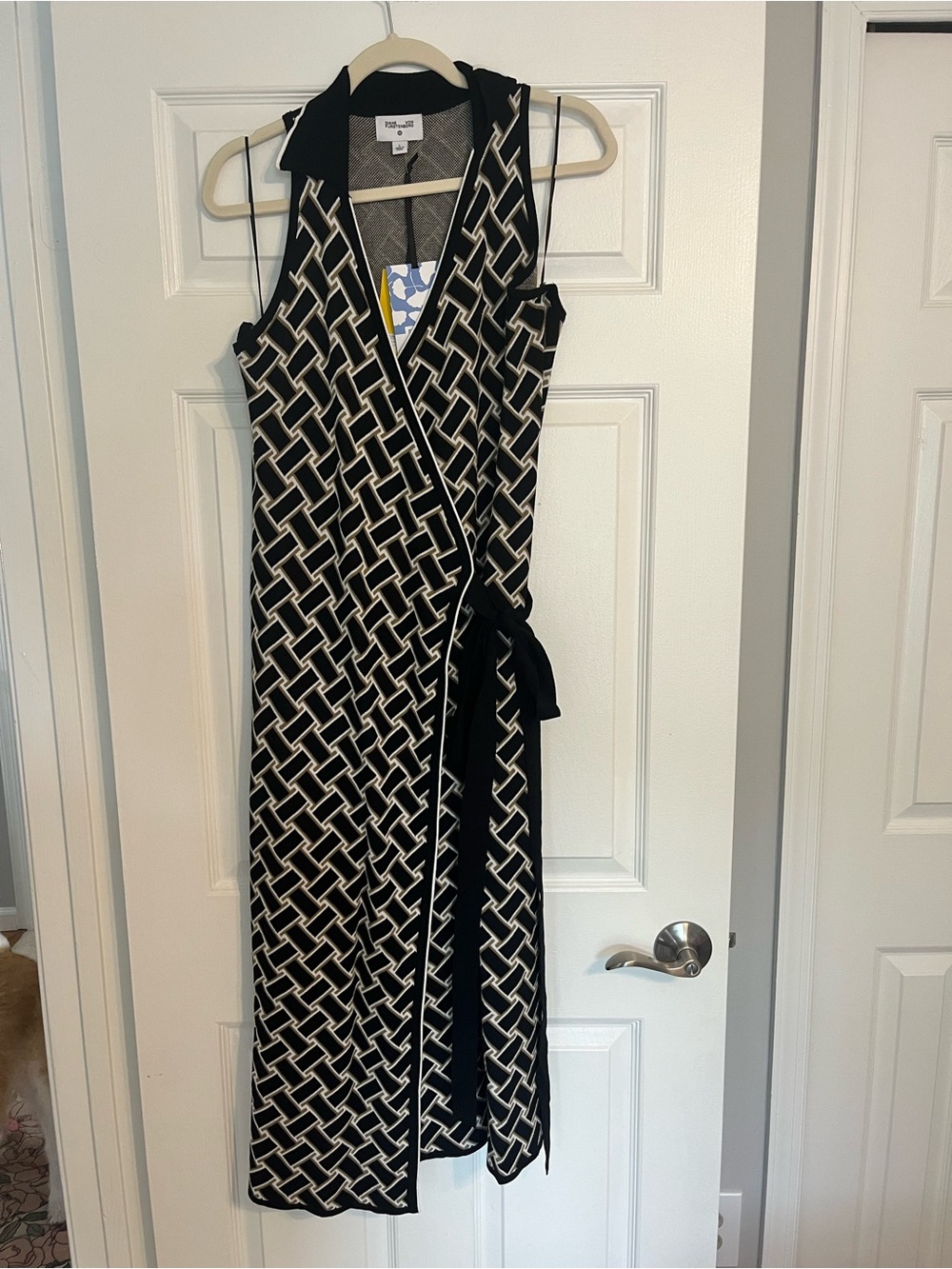 NWT Diane Von Furstenberg For Target Geometric Sleeveless Wrap Maxi Dress